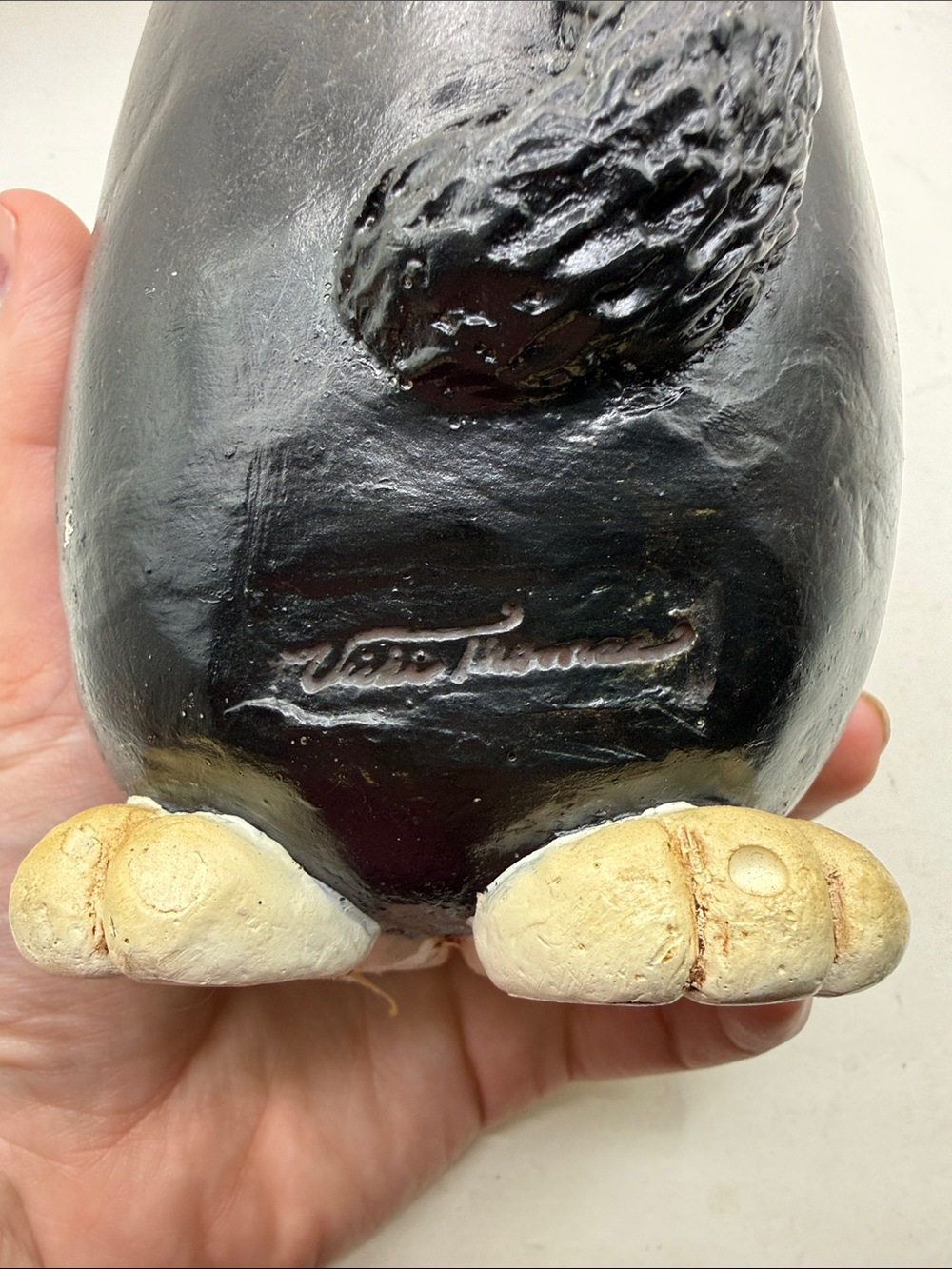 Vtg Enesco Funny Bone Vicki Thomas Tux Fat Cat Figurine Collectible Decor Folk - Picture 11 of 15